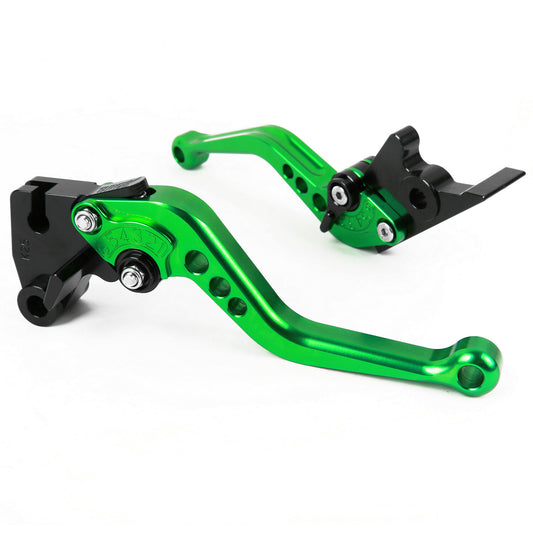 for Kawasaki 250R 08-12/ 300R 13-17 Short Clutch Brake Levers CNC Green US