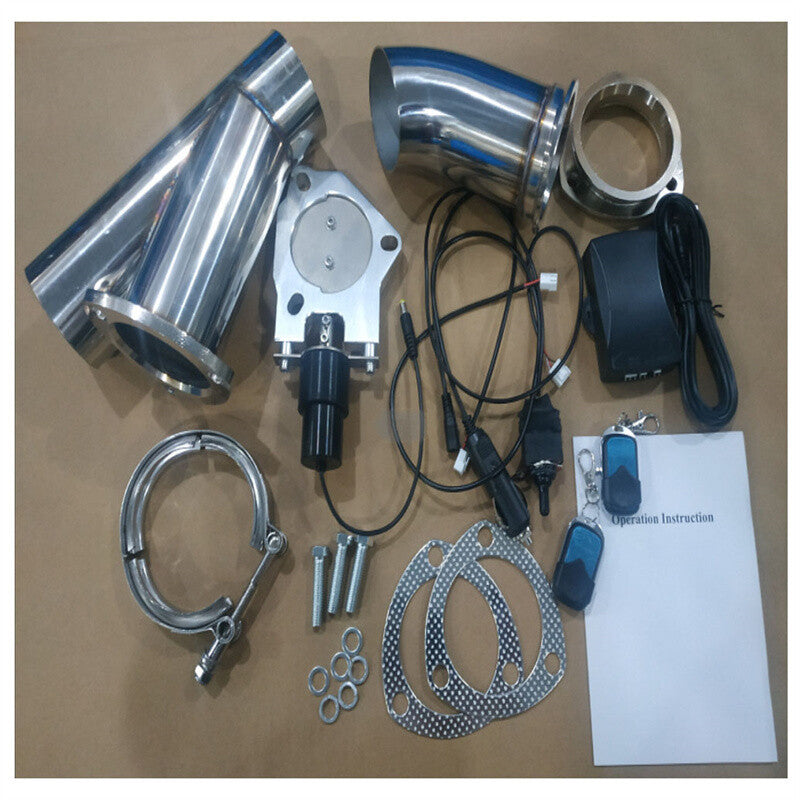 2.5 Electric Exhaust Control Valve Motor E-Valve System With Switch Remote Kit