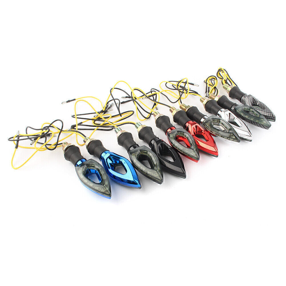 Universal LED Motorcycle Amber Turn Signal Blinker Indicator Light Fit for Yamaha