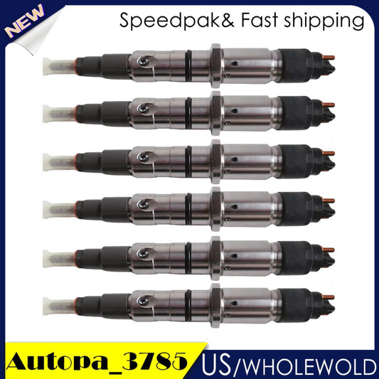 6Pcs Fuel Injector 5272937 0445120304 for ISLE8.9 Eu3 ISLe 340 30 ISLe