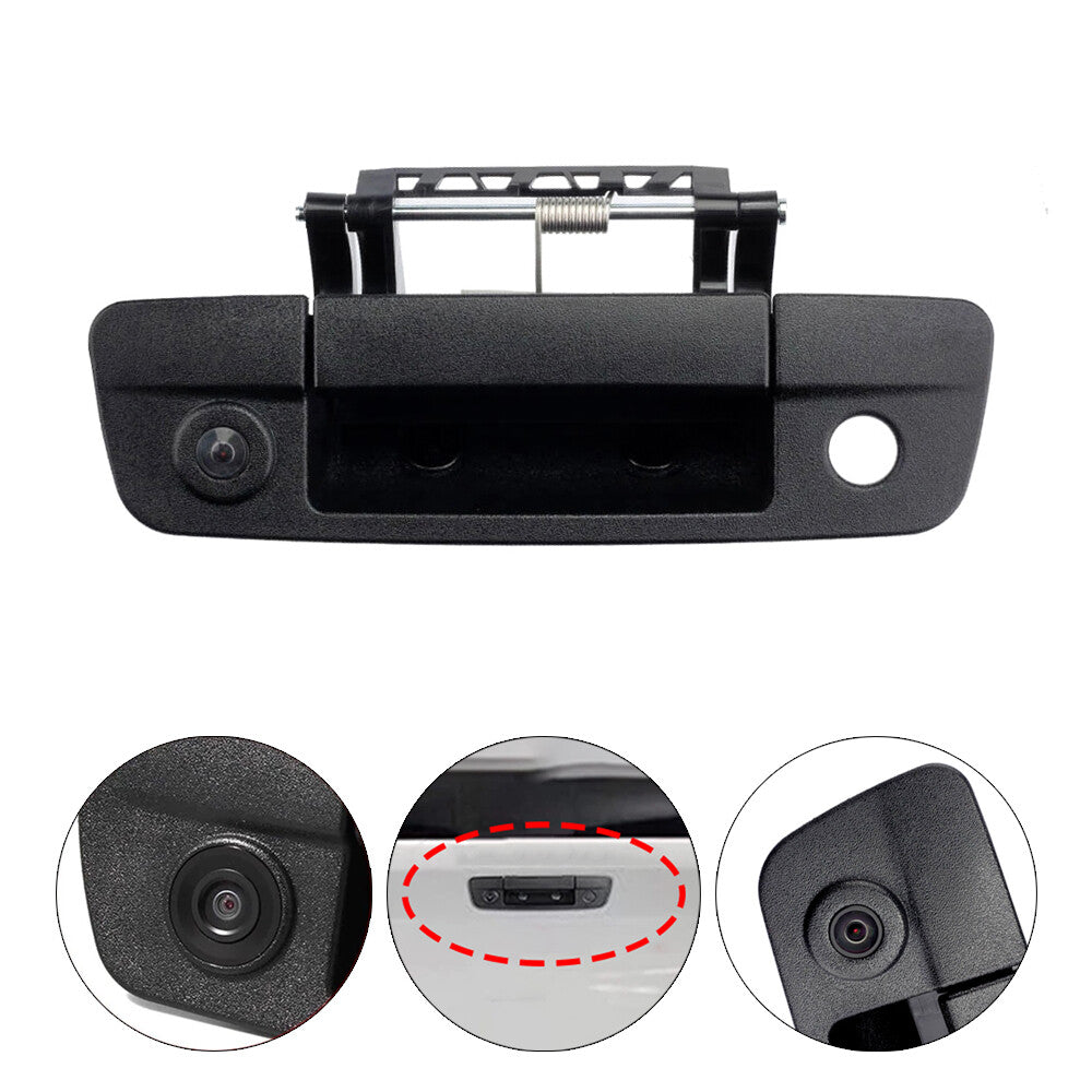 Plastic Rear Door Handle With Camera Black Fits for Ram 1500 2500 3500