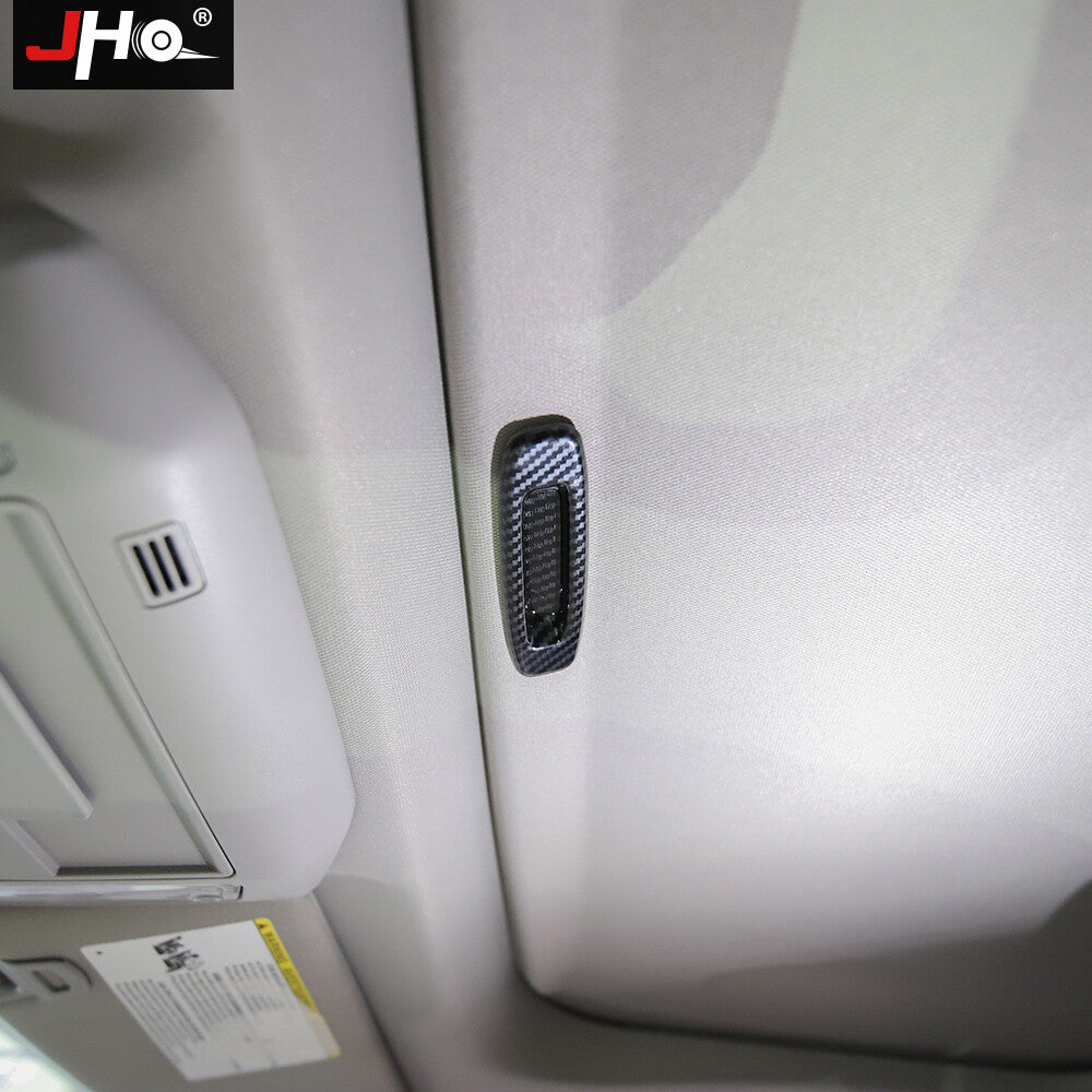 Carbon Fiber Black Sunroof Handle Cover Interior Trim for Toyota Tundra 14-2021