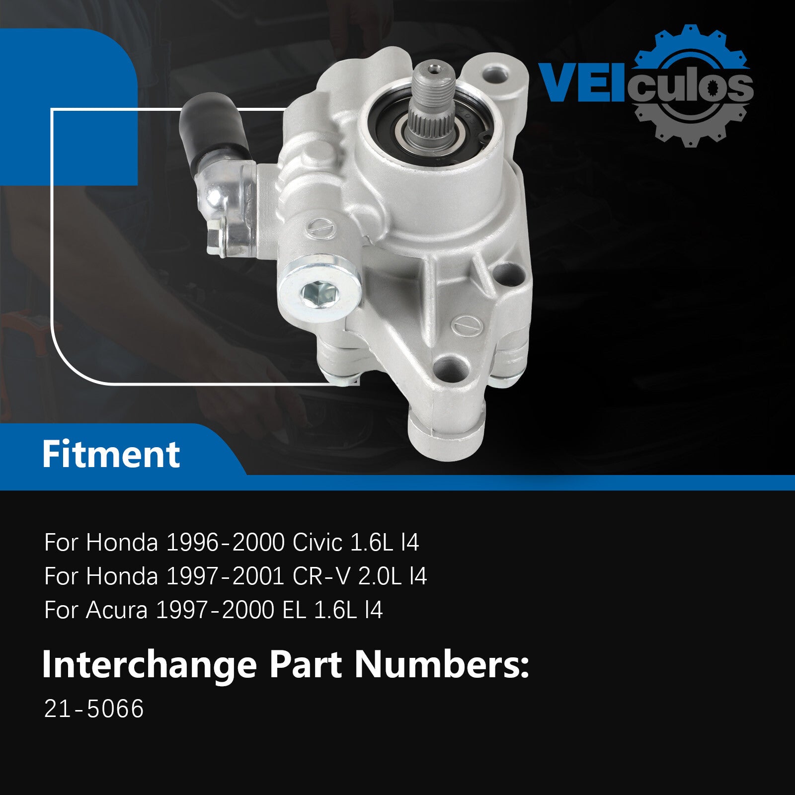 Power Steering Pump For 1997-2000 for Honda CR-V 2.0L for Civic for Acura EL 1.6L 21-5066