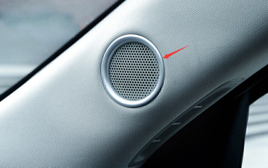 for Mazda CX-5 CX5 2017-24 Matt Silver A Pillar Horn Speaker Sound Cover Trim 2X