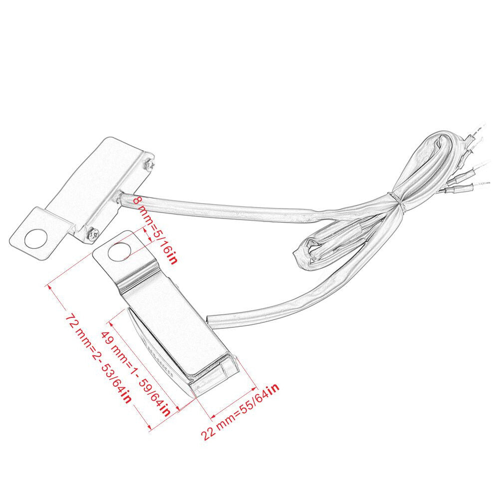 for Harley Davidson 2Pcs for Mini Motorcycle LED Turn Signal Blinker Handlebar Light