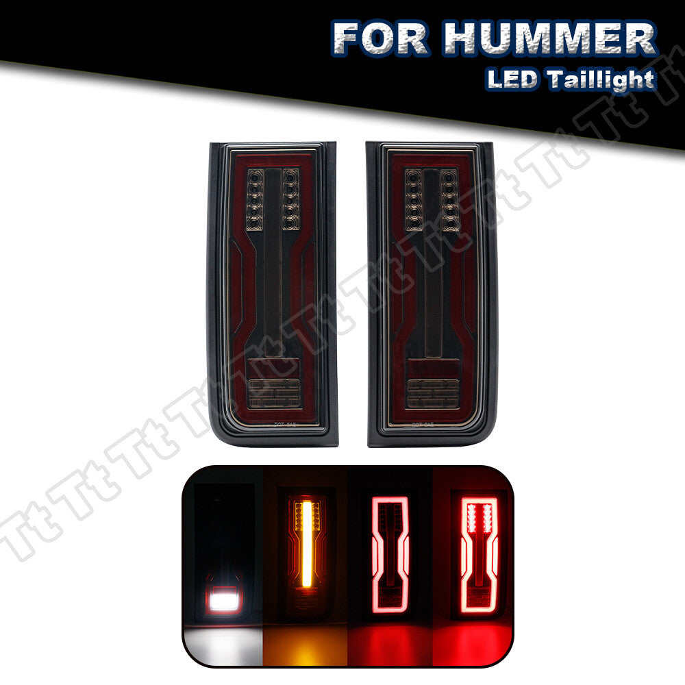 Applicable to 2003-2009 for Hummer H2 SUVs, rear red LED taillights, turn signals, and brake lights (Assy-).