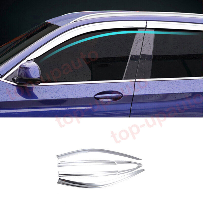 for BMW X3 2018-2024 silver Window Wind Visors Sun Rain Guard Vent Deflectors