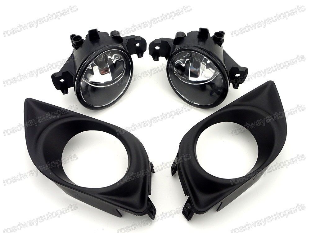 Pair Front Bumper Fog Light Driving Lamps w/cover Fit for NISSAN VERSA 2012-2014