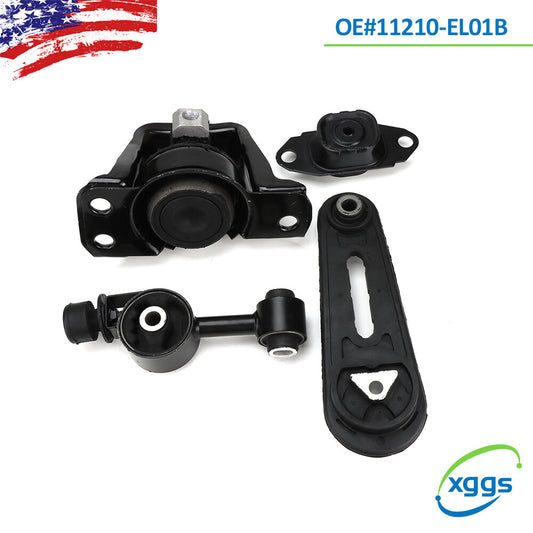 4-piece new mounting kit for Nissan Cube 2007-2012 Versa TIIDA motors and inverters (model 09-14).