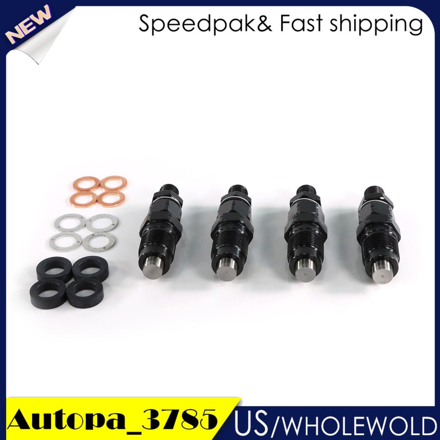 4 Diesel Fuel Injector for Mazda Bravo WL WLT for Ford Courier WL-T 105078-0111 2.5L