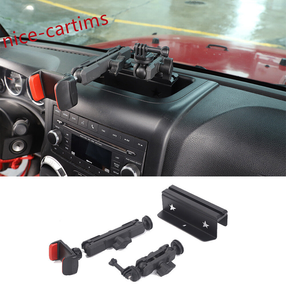 Center Console Slide Expansion Phone Holder Bracket for Jeep for Wrangler JK 2011-17