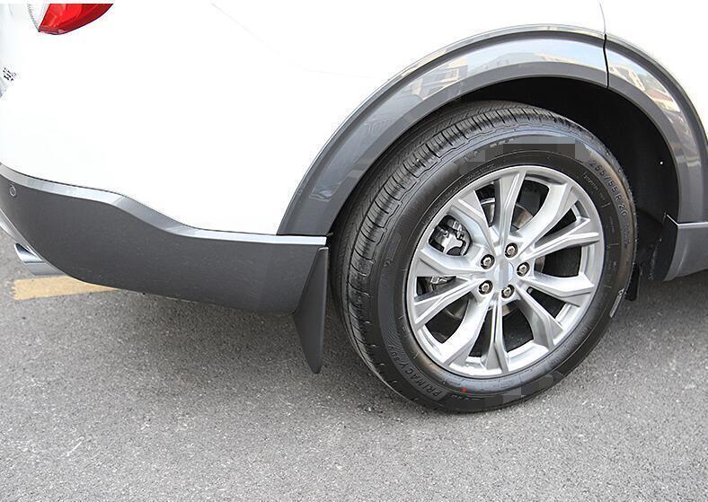 Wide Mud Flaps Fender Splash Guards 4PCS Fit for Ford Explorer 2020-2022 Black