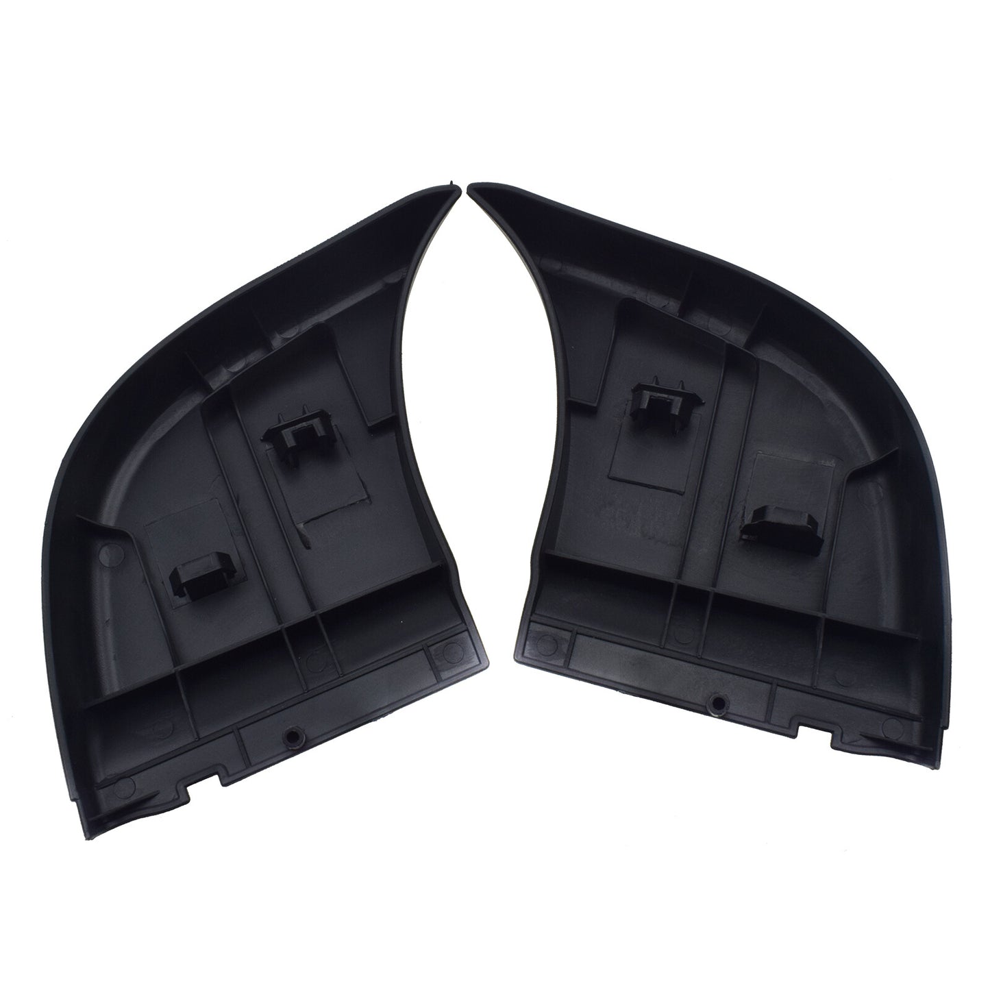 Pair Rear Side Bumper End Plate Corner Cap Black for Toyota Hilux Vigo 2004-15