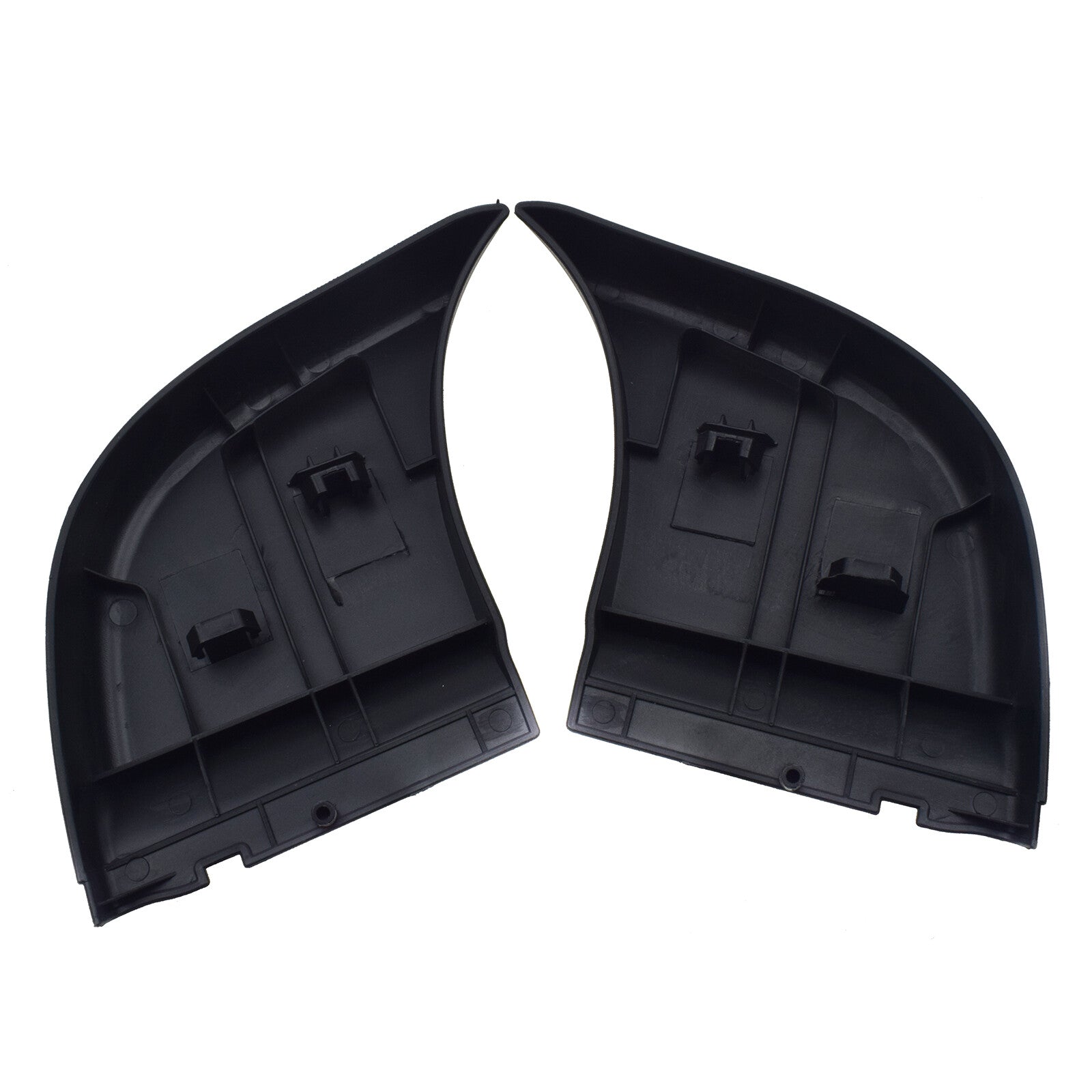 Pair Rear Side Bumper End Plate Corner Cap Black for Toyota Hilux Vigo 2004-15