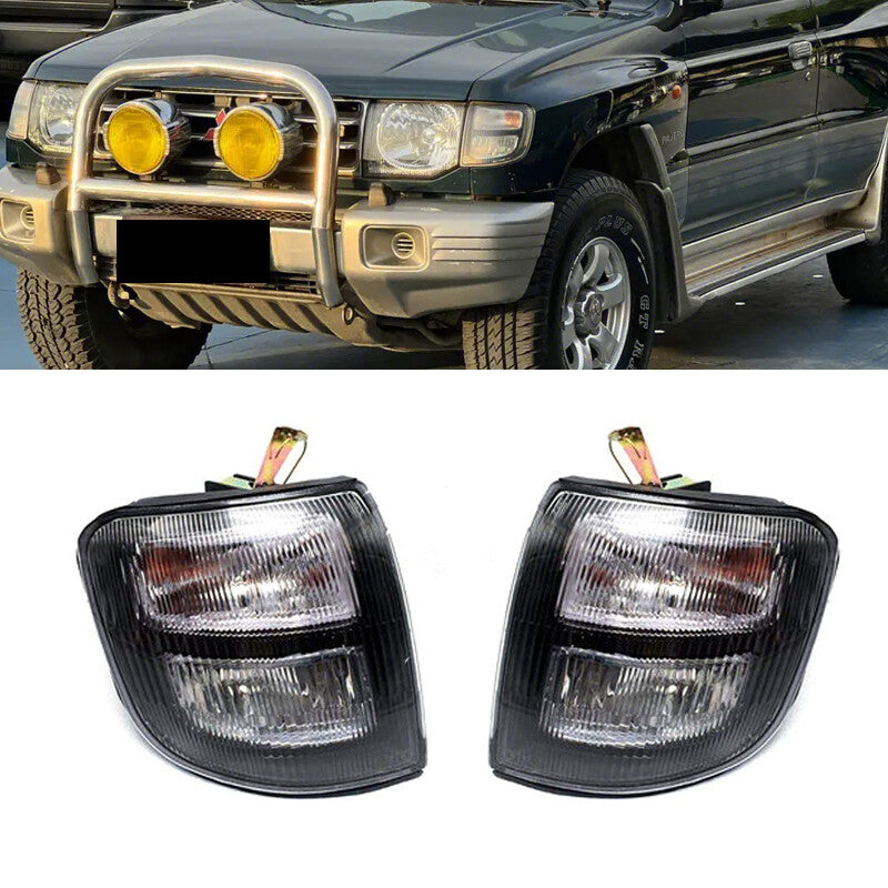 Pair Front Side Corner Light Turn Light Lamp for Mitsubishi Pajero V33 1997-1999