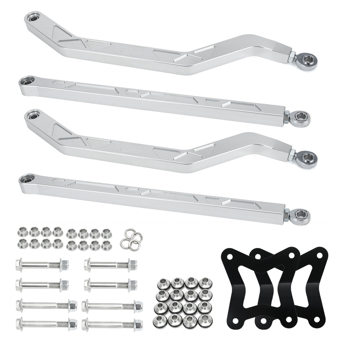 High Clearance Steel Rear Radius Arms Rods Set For 2014-2023 for Polaris RZR XP 1000