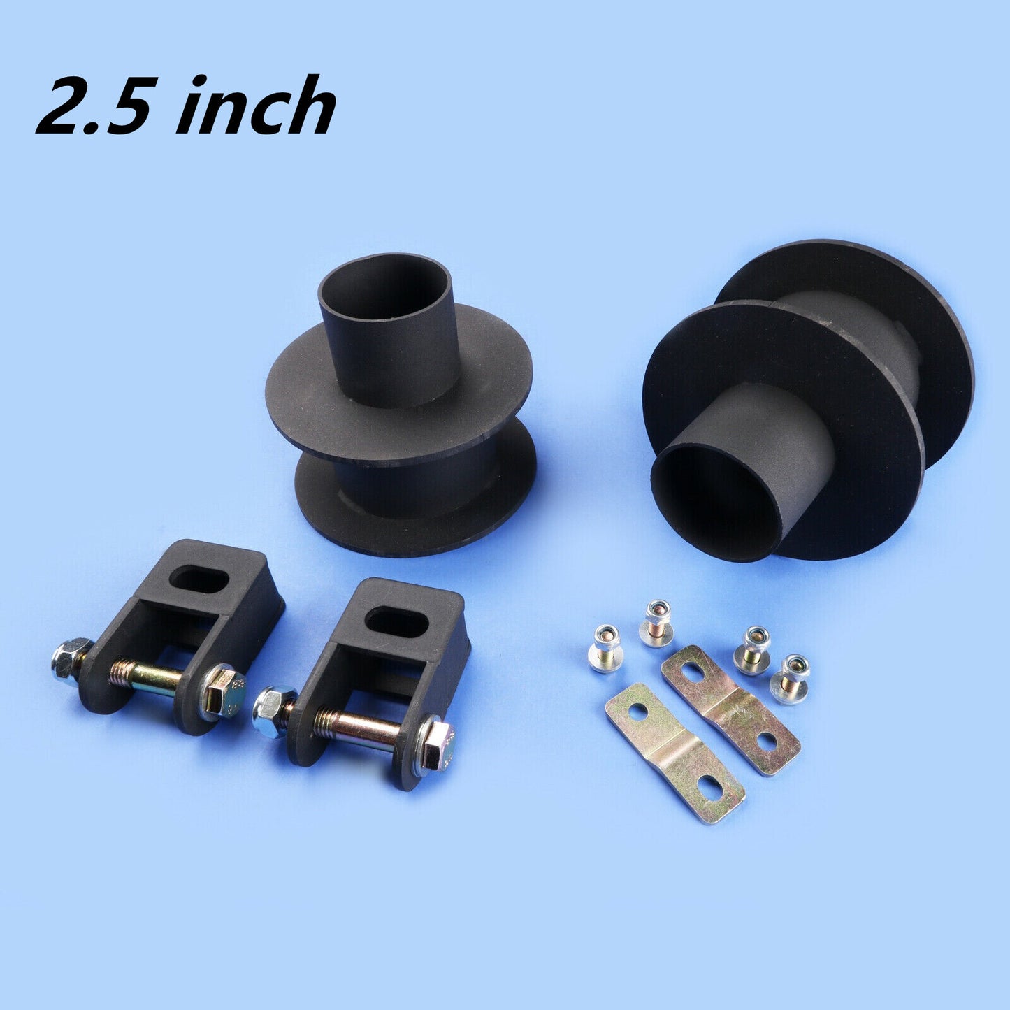 Front 2.5 Leveling Kit W/ Shock Extender For 2005-2023 for Ford F250 F350 4WD Black