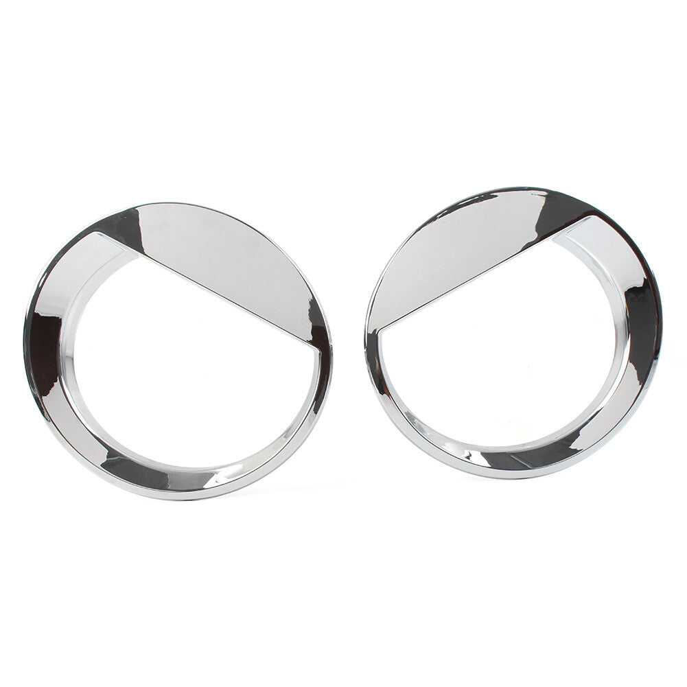 Angry Bird Style Front Headlight Cover Trim for Jeep Patriot 2011-2017 Chrome