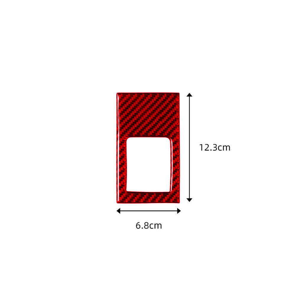 Red carbon fiber interior panel cover trim for Porsche for Panamera 10-16