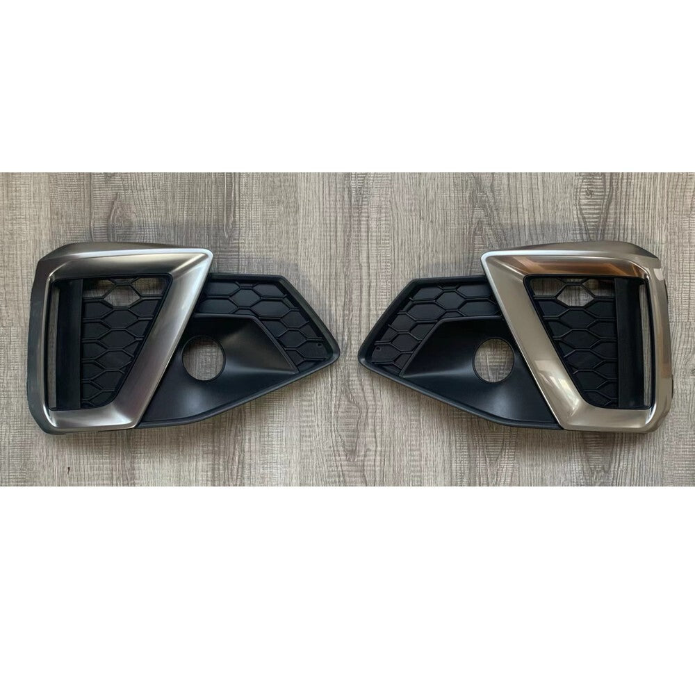 A Pair Fog Light Cover Fog Lamp Grilles Cover for Audi A4/S4 2020 - 2023 Silver