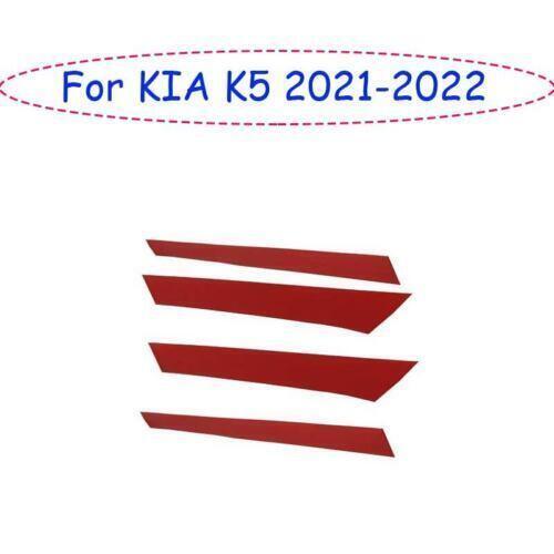 Fit for Kia K5 Red Sticker Side Door Body Protection Molded Cover Trim 4 Pieces