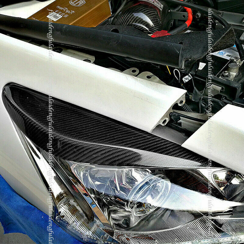 2013-2015 for Nissan Altima Dry Carbon Fiber Front Headlight Lamp Eyebrow Covers