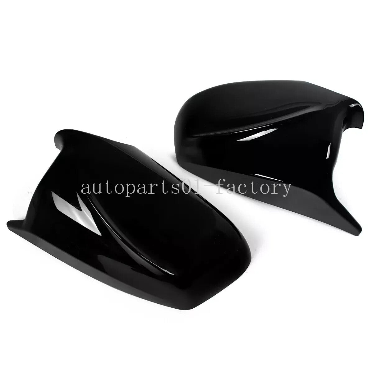 LR Gloss Black Side Mirror Cover Caps for BMW F10 F11 528i 535i 550i 2011-2013