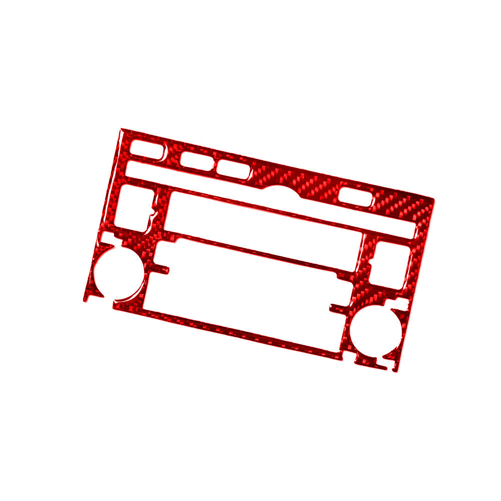 Red Carbon Fiber Radio With CD Player Type A Trim for Hyundai Azera 2006-2011