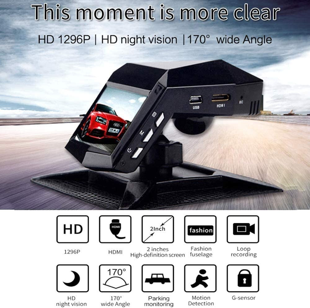Car Dash Cam 170¡ã Wide Angle Camera DVR Driving Recorder Night Vision G-sensor