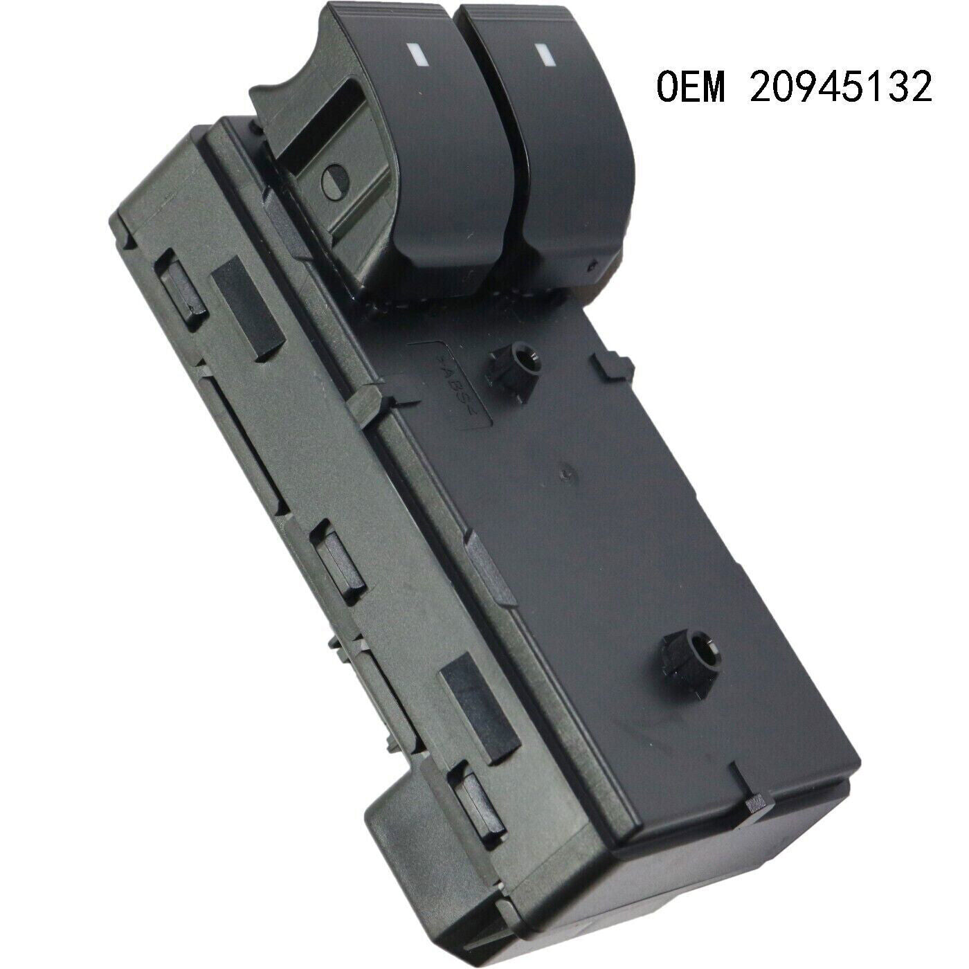 For 2007-2013 for Chevrolet Silverado 1500 Front Left Black 20945132 Window Switch