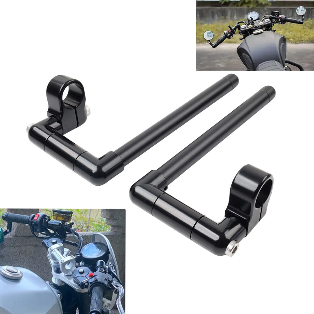 36MM Cafe Racer Bars 7/8 Motorcycle Universal Clip-On Handlebar Fork Tube