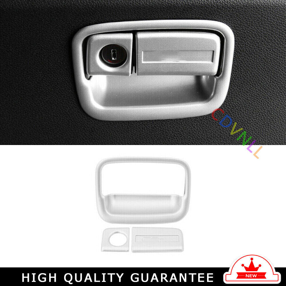 for Co -Pilot Storage Box Handle Sticker Trim for Honda CRV CR-V 17-2022 Matte Silver