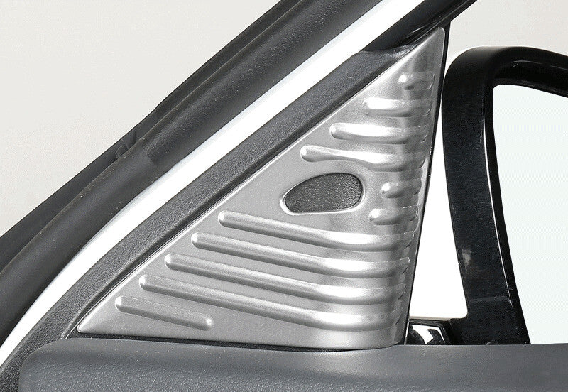 A Post Front Triangle Cover Trim for Nissan Altima Teana 2019-2022 Silver Steel