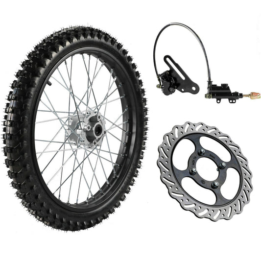 19-inch front wheel 70/100-19 rim assembly for Pit Dirt bicycles 125cc, 150cc, 200cc