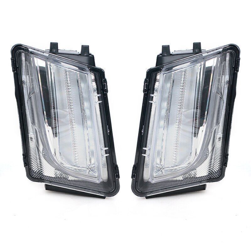 Pair for Cadillac ATS 2013-2016 Front LED Bumper Headlights Fog Lights LHRH