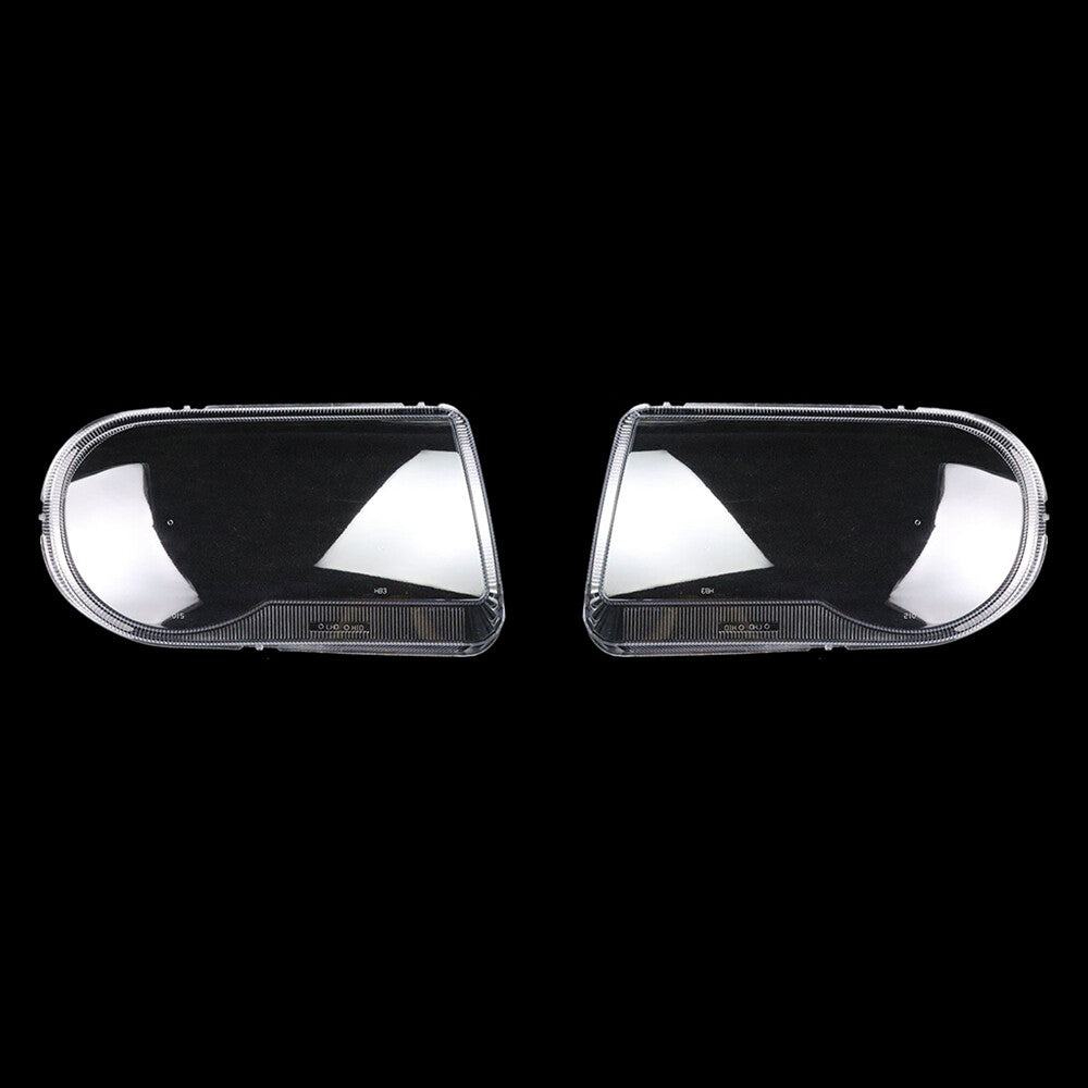 Transparent headlight lens replacement protective case for Chrysler 300C 2005-2010 (left + right -)