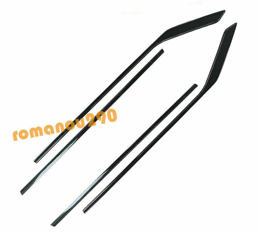 4P for Nissan Altima 2019-2022 Black Titanium Window Lower Strips Cover Trims