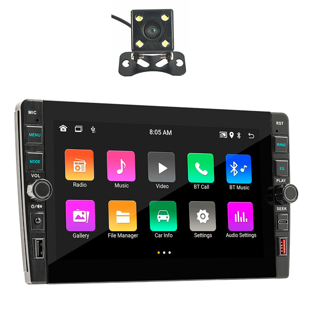 Android 12 Carplay 9in Double 2 Din Car Stereo Radio GPS Navi Multimedia Player