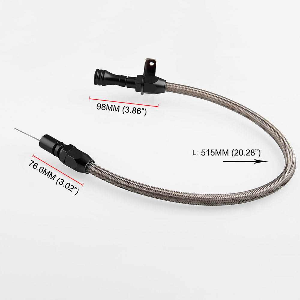 Flexible transmission straw in stainless steel for Chevrolet Trans GM TH350 Tranny SBC BBC