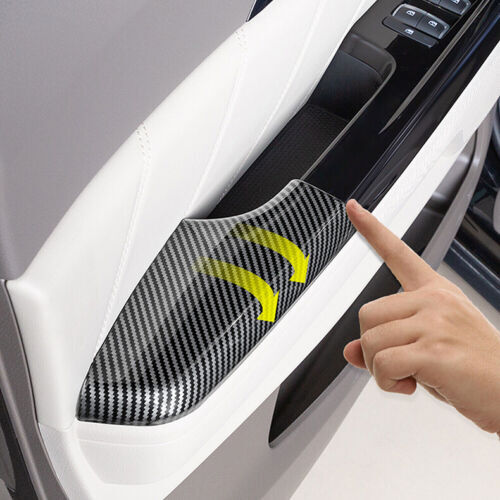 for Kia Carnival 2022-2023 Carbon Fiber Interior Door Armrest Panel Trim Covers