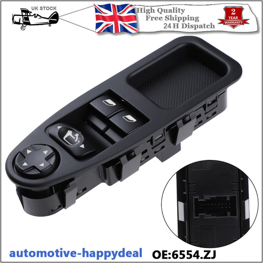 for FIAT SCUDO for CITROEN DISPATCH for PEUGEOT EXPERT 6554ZJ ELECTRIC WINDOW SWITCH