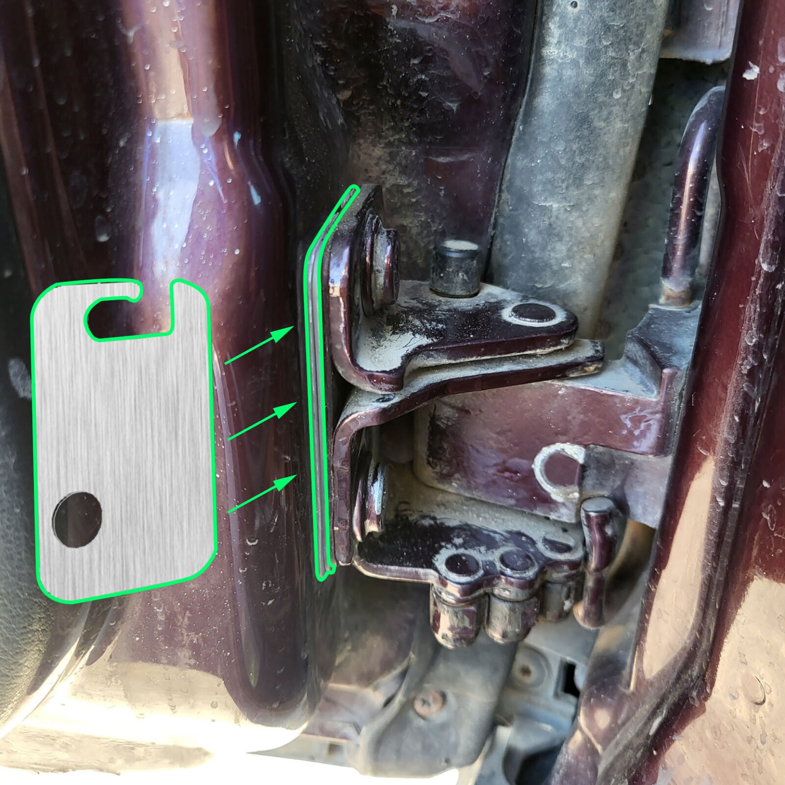 Front Lower Door Hinge Washers Set for VW for Golf /Touareg for Audi for A4 for Skoda for Seat .