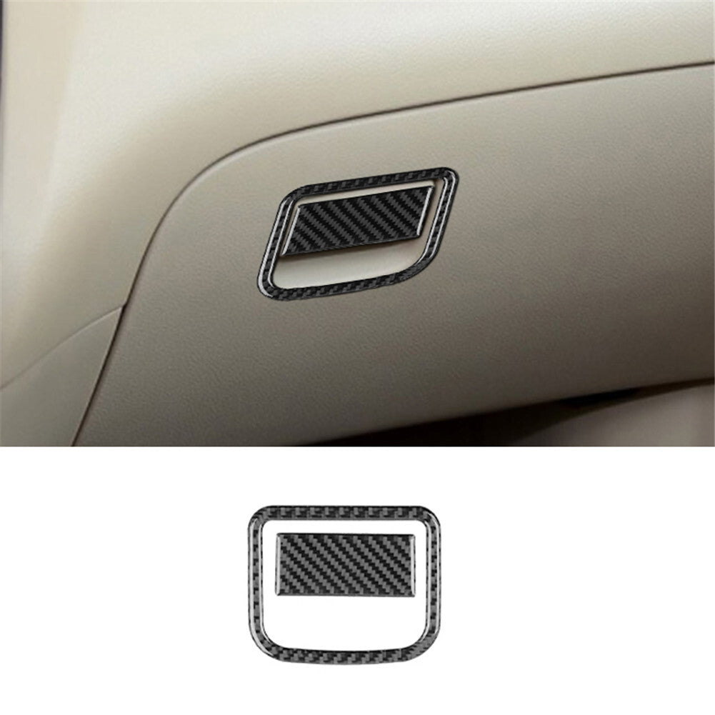Carbon Fiber for Co -pilot Glove Box Frame Cover Trim for Nissan Rogue 2014-2016