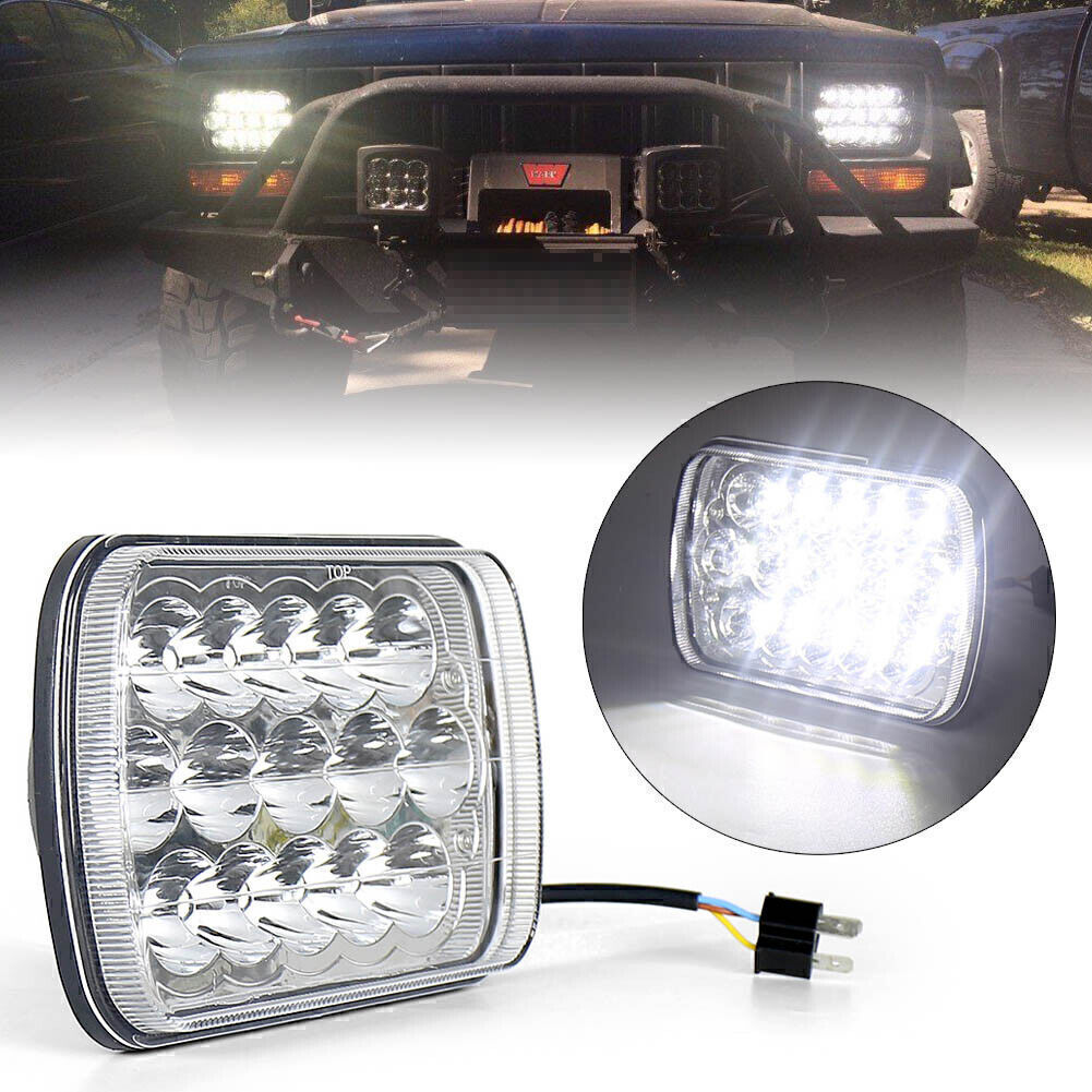 7x6'' LED Headlight Front Light Bulbs Fit for Toyota for Jeep for Wrangler H6014 H6052 H6054