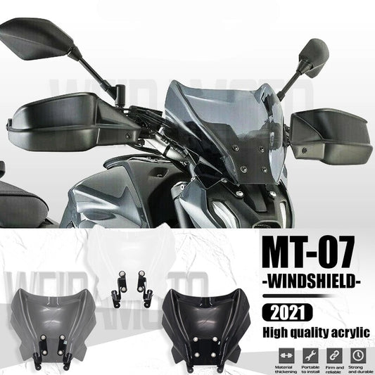 Front Windshield Windscreen Wind Deflector for YAMAHA MT07 MT-07 MT 07 2021 2022