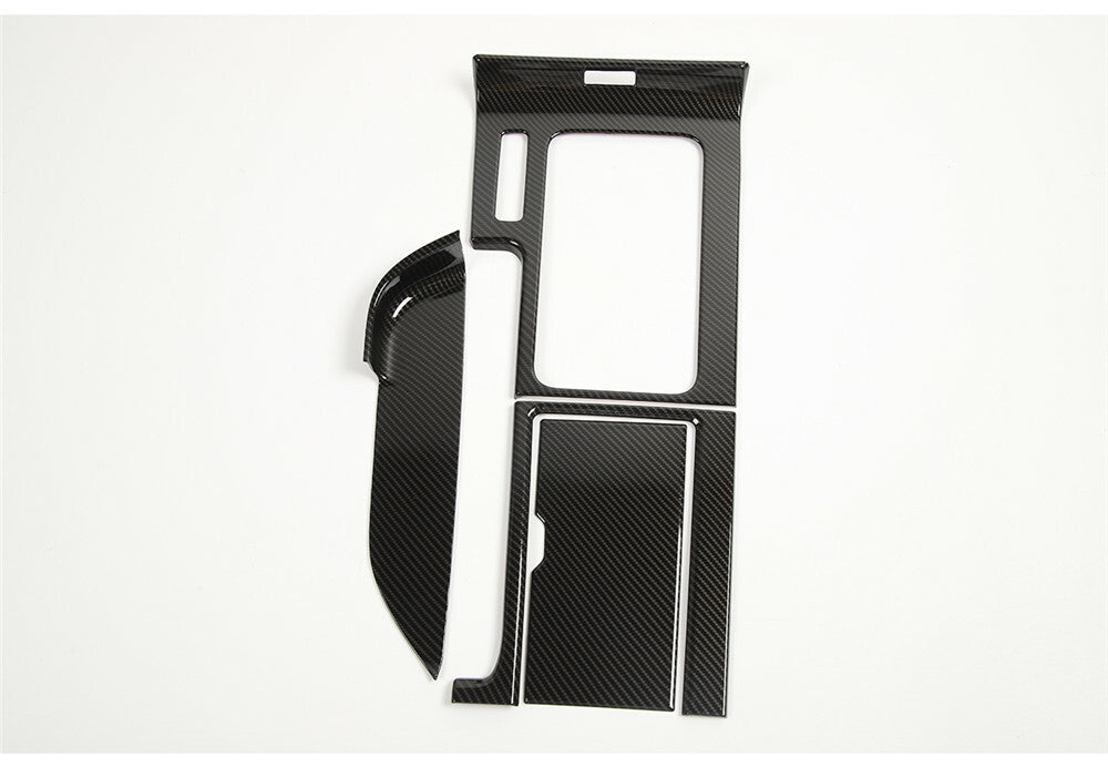4¡ÁCarbon ABS Central Gear Shift Panel Cup Holder Trim for Ford for Mustang 2010-2014