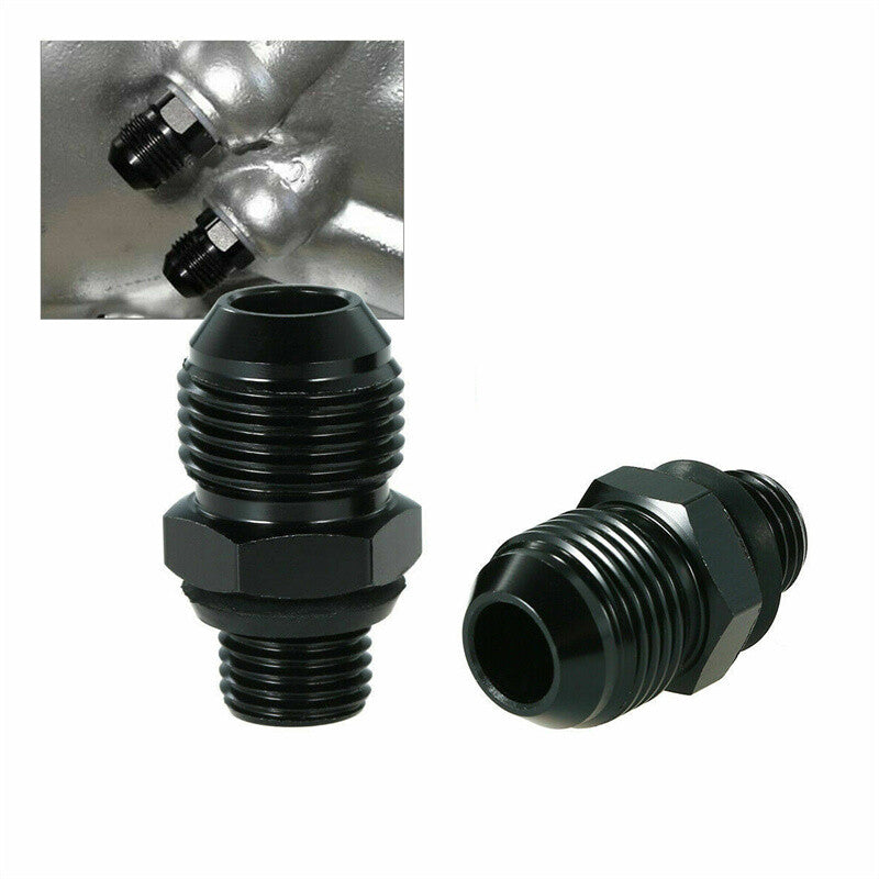 8AN-1/4 Transmission 2pcs Oil Cooler Adapter Fitting GM Turbo 350 400 4L60E 200R