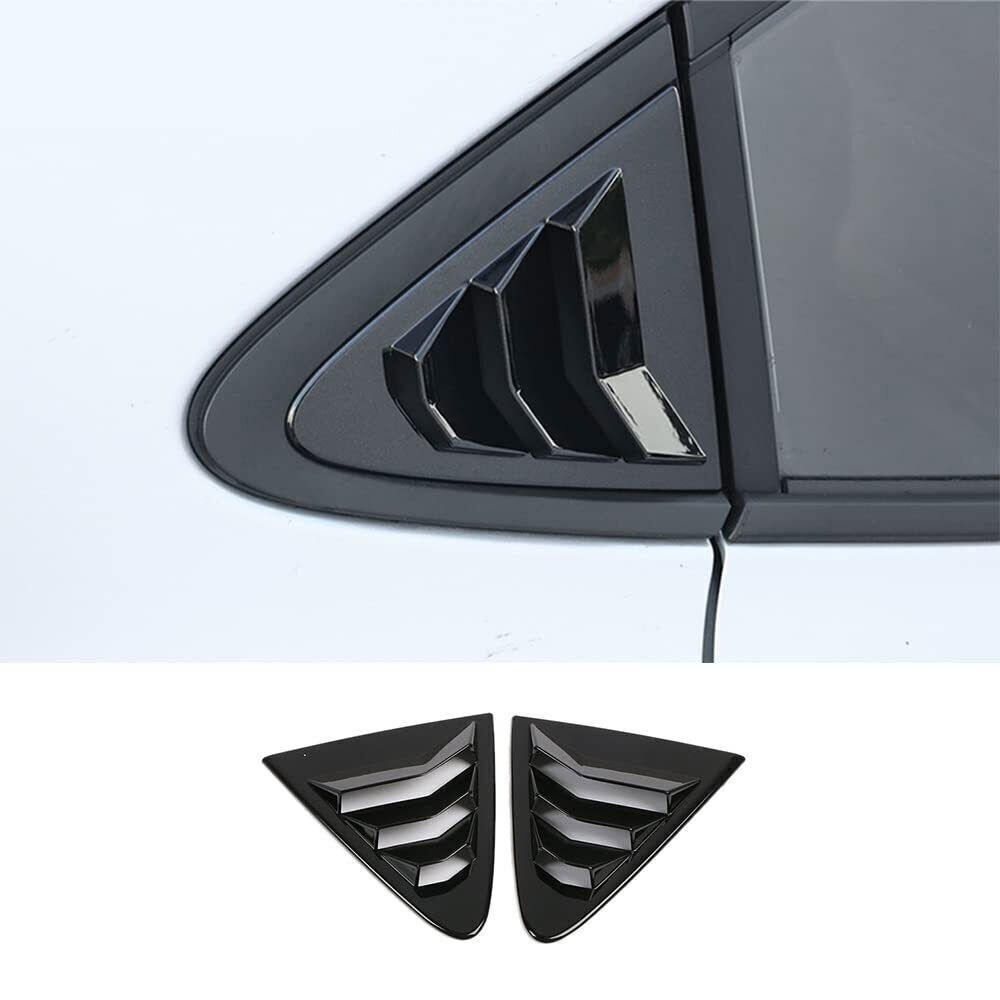 for Toyota for Corolla 2020-24 Side Window Louver Shutter Cover Trim Gloss Black 2P
