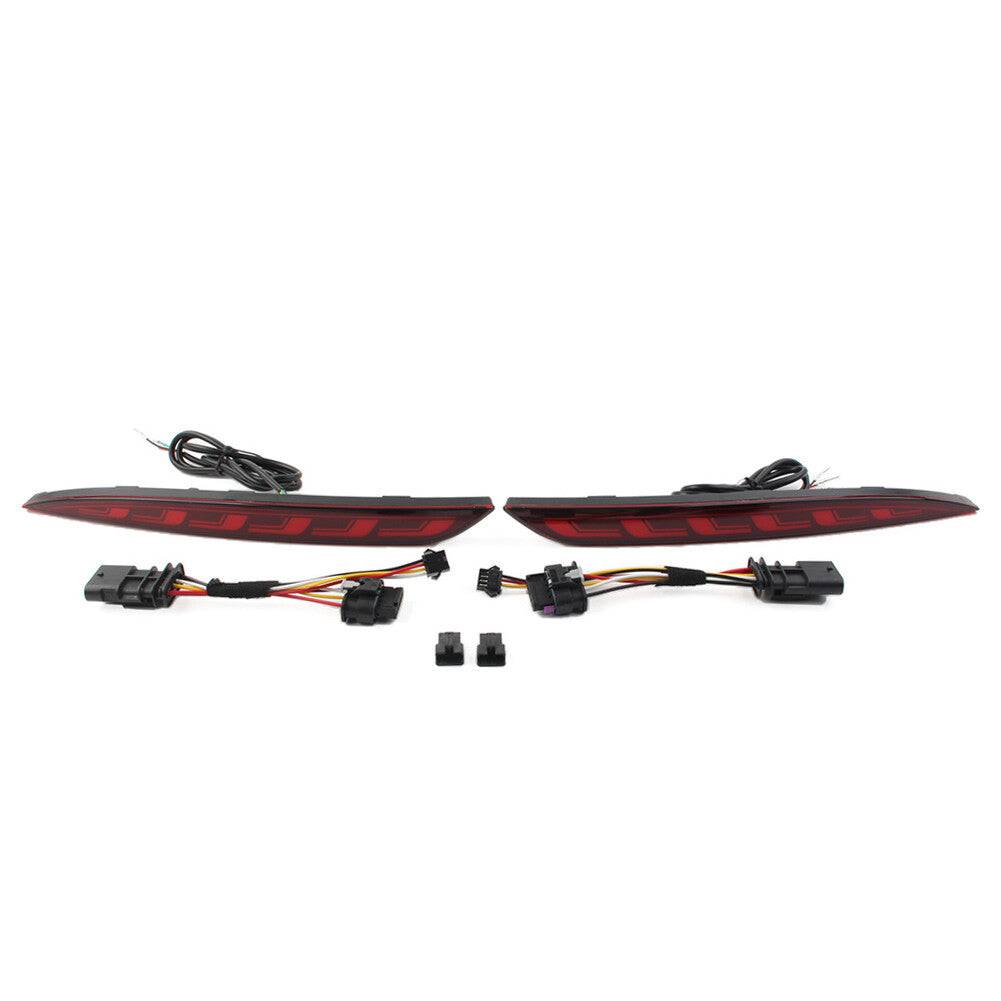 Rear Brake Light Dynamic Turn Signal Reflector for Tesla for Model Y 2020-2022 Red