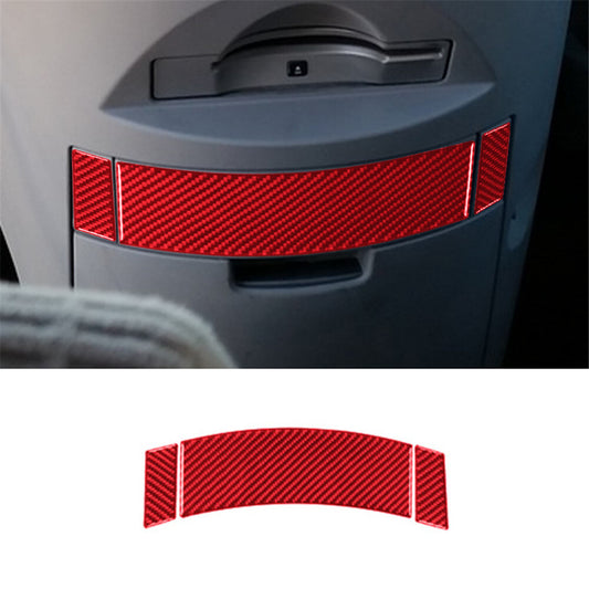 for Nissan Quest 2004-2006 3Pcs Red Central Ashtray Trim Cover Carbon Fiber
